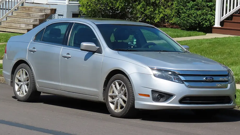 A 2012 Ford Fusion seen from the front