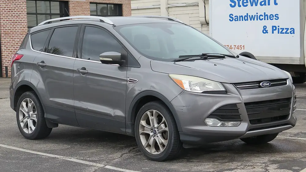 A 2014 Ford Escape seen from the front