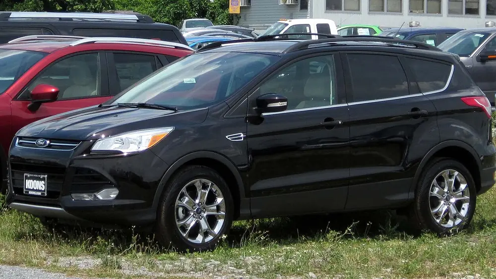 A 2013 Ford Escape seen from the front