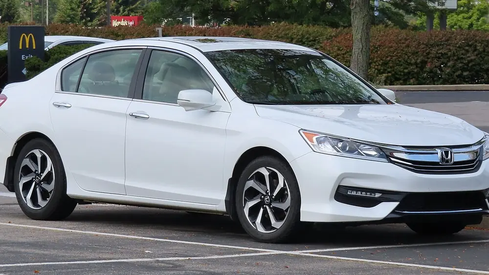 A 2016 Honda Accord sedan seen from the front
