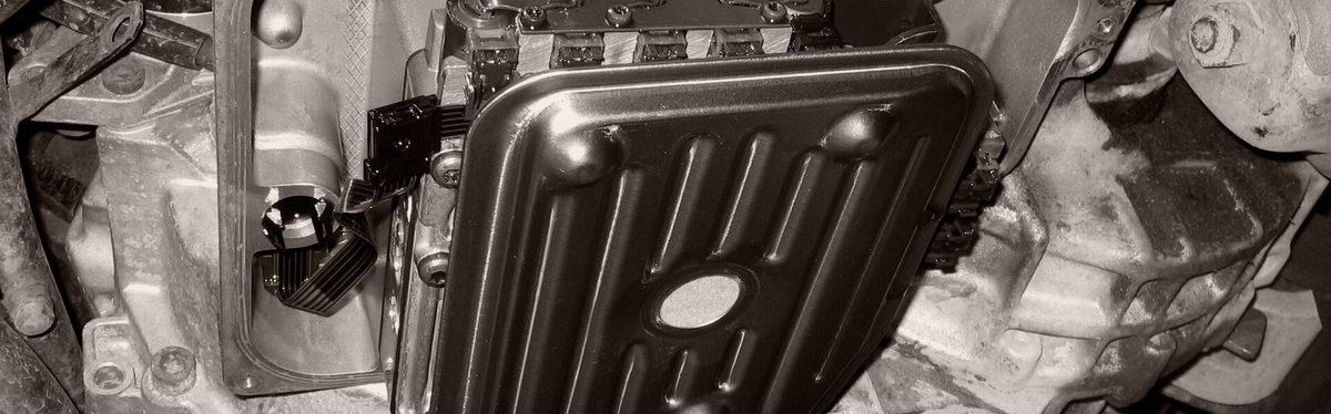 A filter fitted inside an automatic transmission