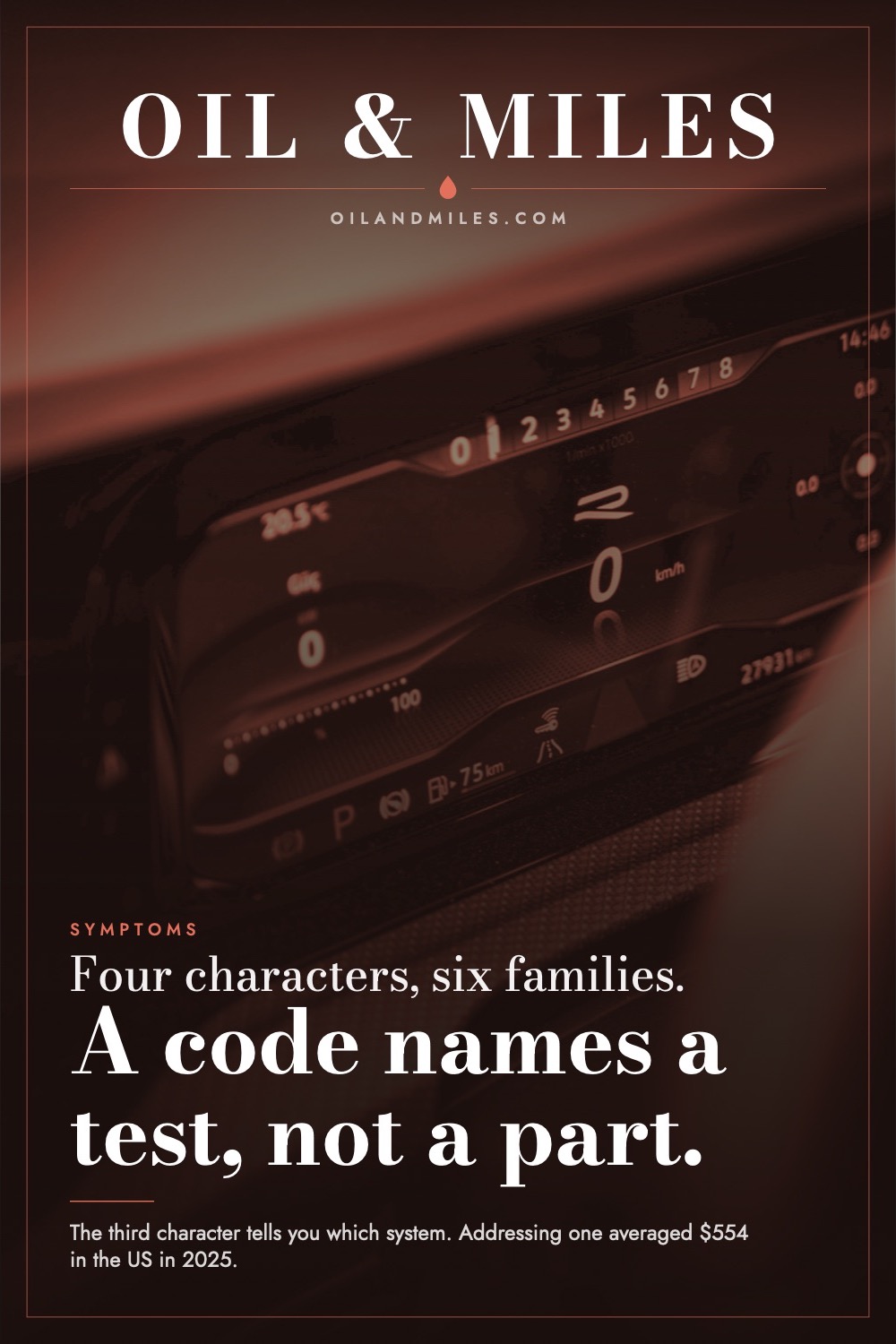 Check Engine Light Codes: 22 OBD-II Codes, 5 Families