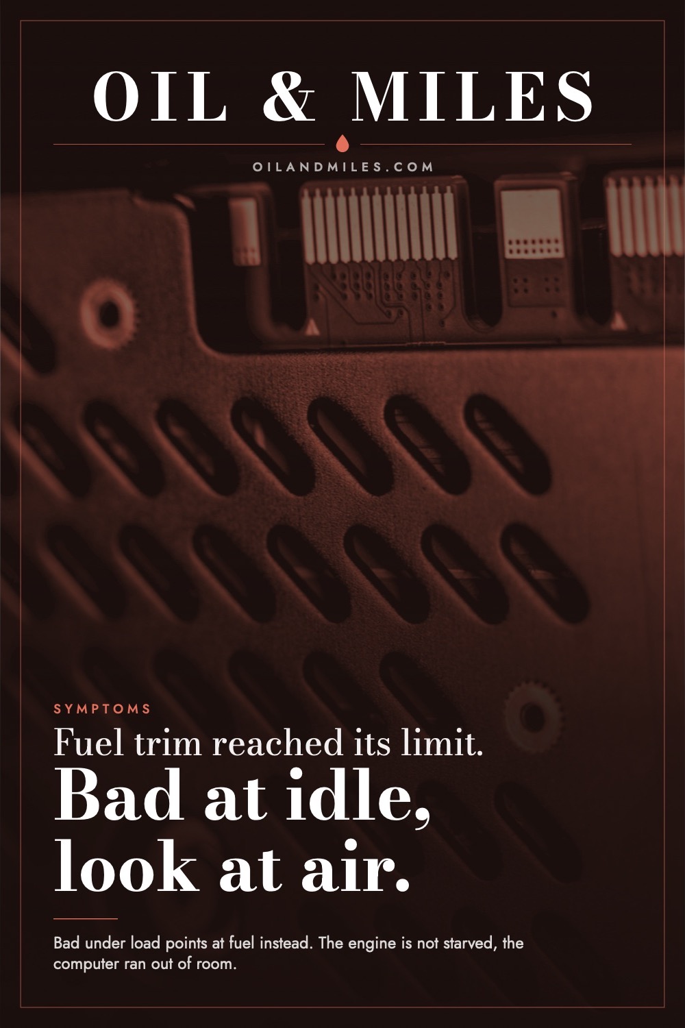 P0171 Code: The Correction Ran Out, Not the Fuel