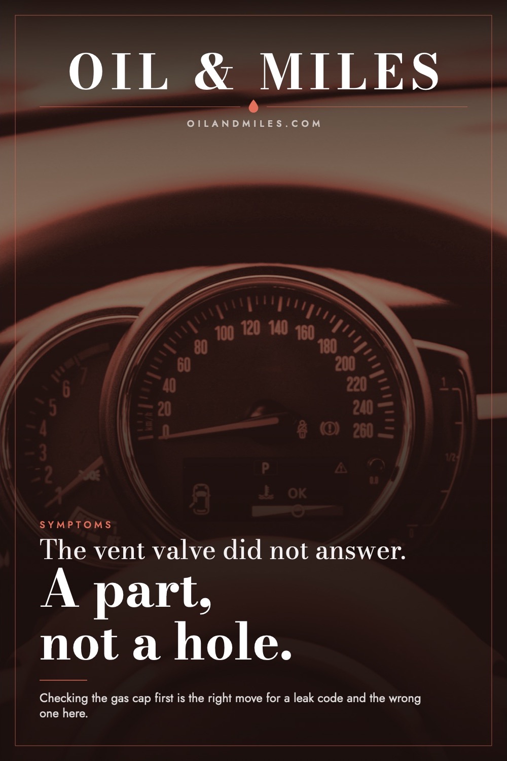P0446 Code: A Valve Ignored an Order, Not a Leak