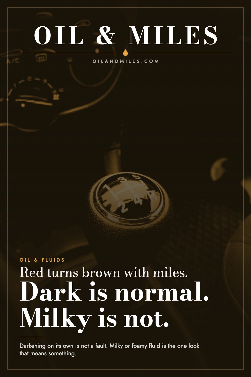 Transmission Fluid Color Chart: Dark Isn't Always Bad